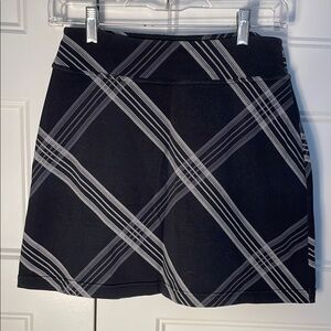 Athleta Blue Black Mini A-Line Skort Size XS